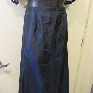 YOUR 6TH SENSE MAXI SKIRT  ** blue taffeta**SZ  12